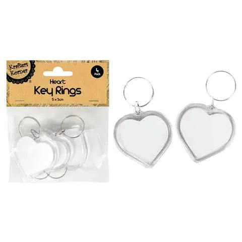 Craft - Heart Keyrings - Dollars and Sense