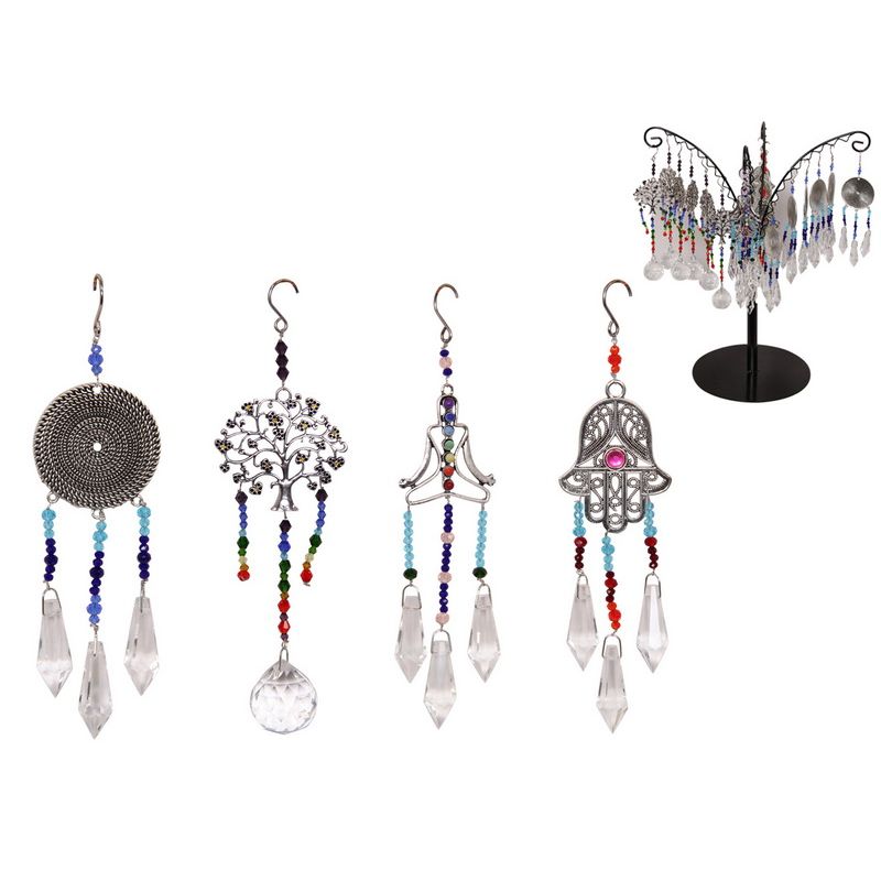 Wellness Crystal Suncatcher 4 Ass SKU CRYSUNW - Dollars and Sense
