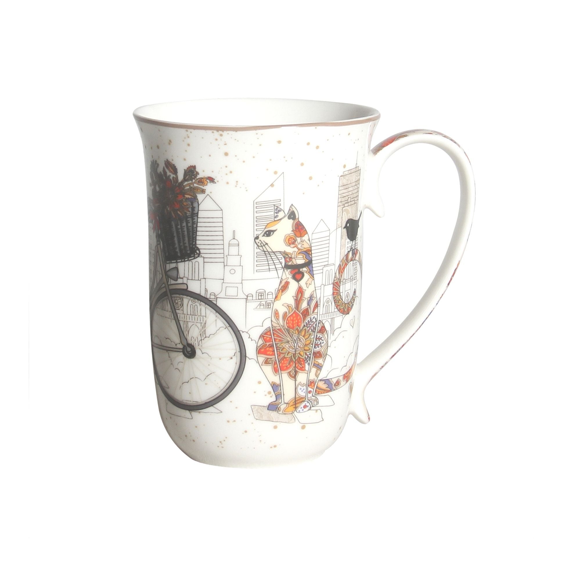 New Cat Couple Bike 405cc Mug