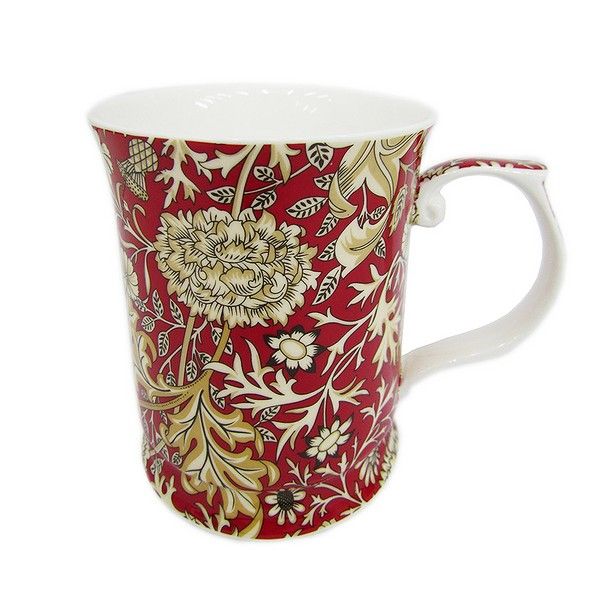 William Morris Red Flowers Mug 415ml