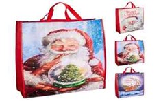 1PC WOVEN XMAS GIFT SHOPPING BAG XXL3ASS