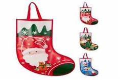 1PC GIFTBAG XMAS STOCKING XL 3ASS