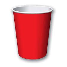 Paper Shot Glasses - Red - Dollars and Sense