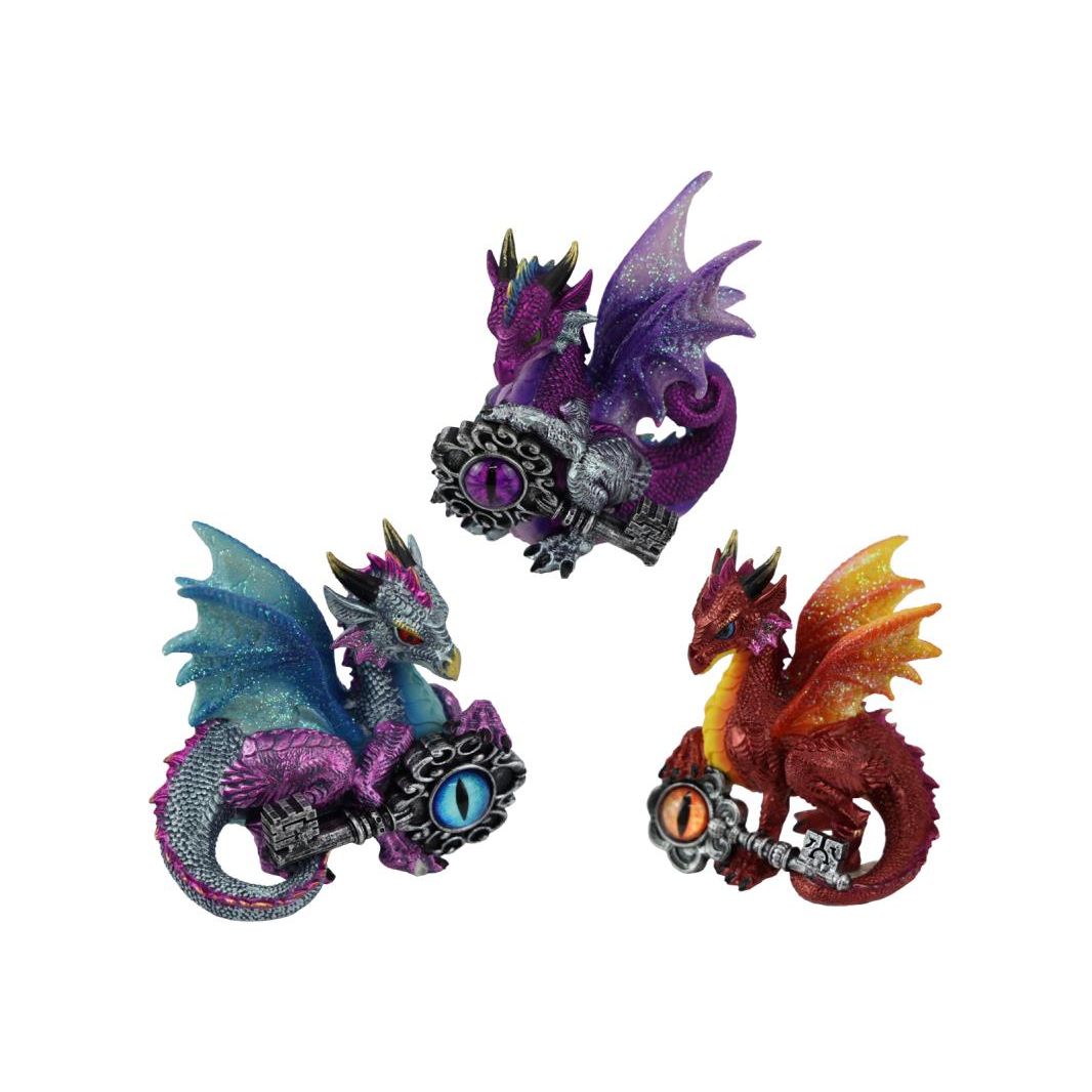 12cm Key to the Throne Dragon 3 Asstd SKU DRAKEYCO - Dollars and Sense