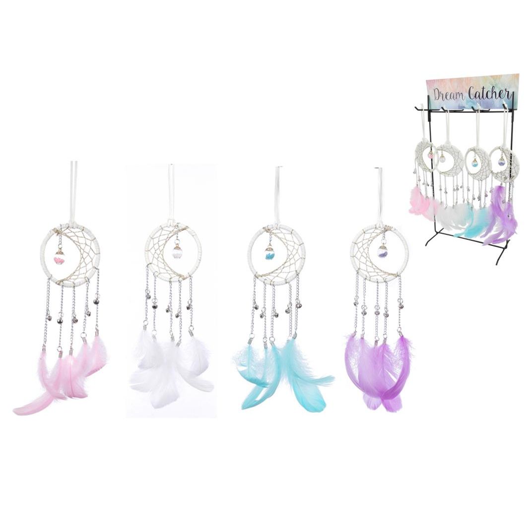 8cm Moon Dream Catcher 4 Ass
