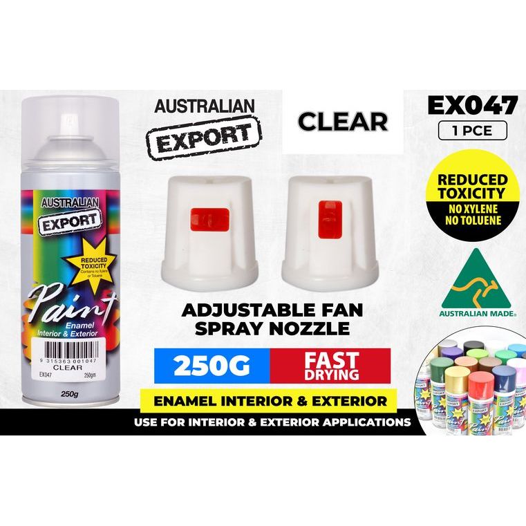 Spray Paint - Clear Export - Dollars and Sense