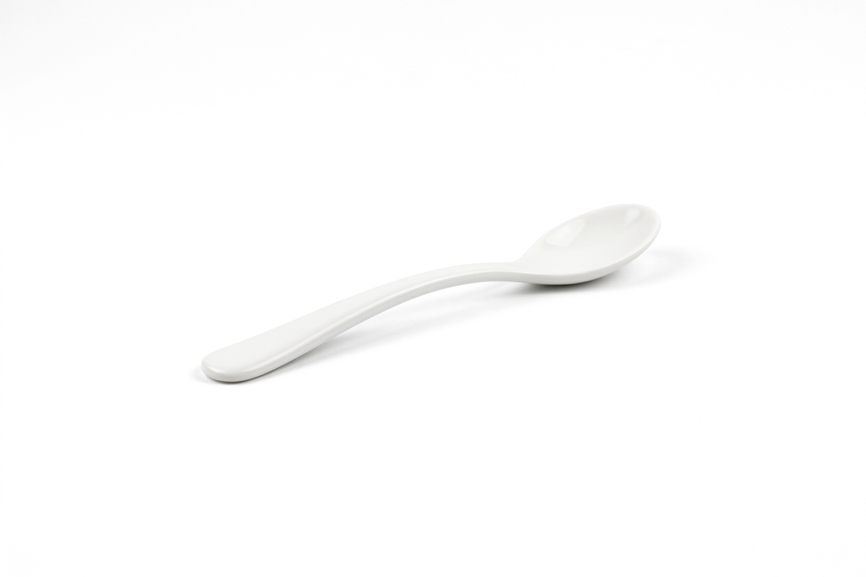 Flared Premium Spoon White Pk50