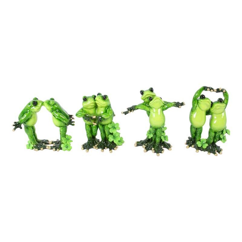 13cm Marble Look Frog Lovers 4 Asstd SKU FROGMLO - Dollars and Sense