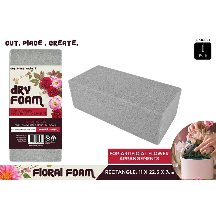 Dry Floral Foam Brick - Grey