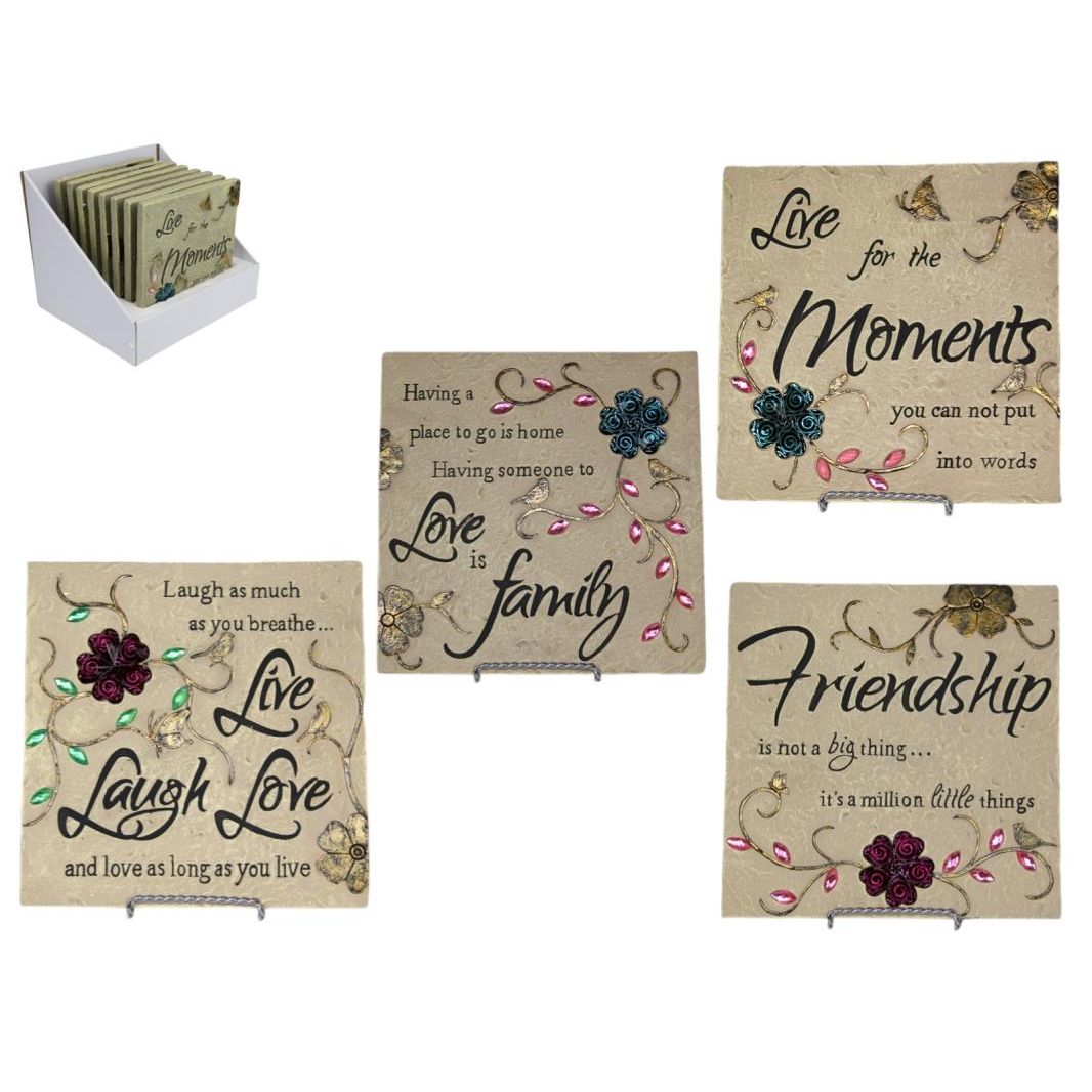 Garden Plaque with Wording 20cm SKU GARPLW8 - Dollars and Sense