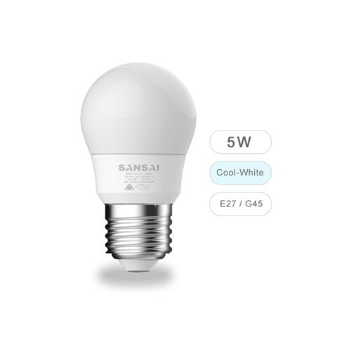 G45 E27 Daylight LED Bulb - 5W