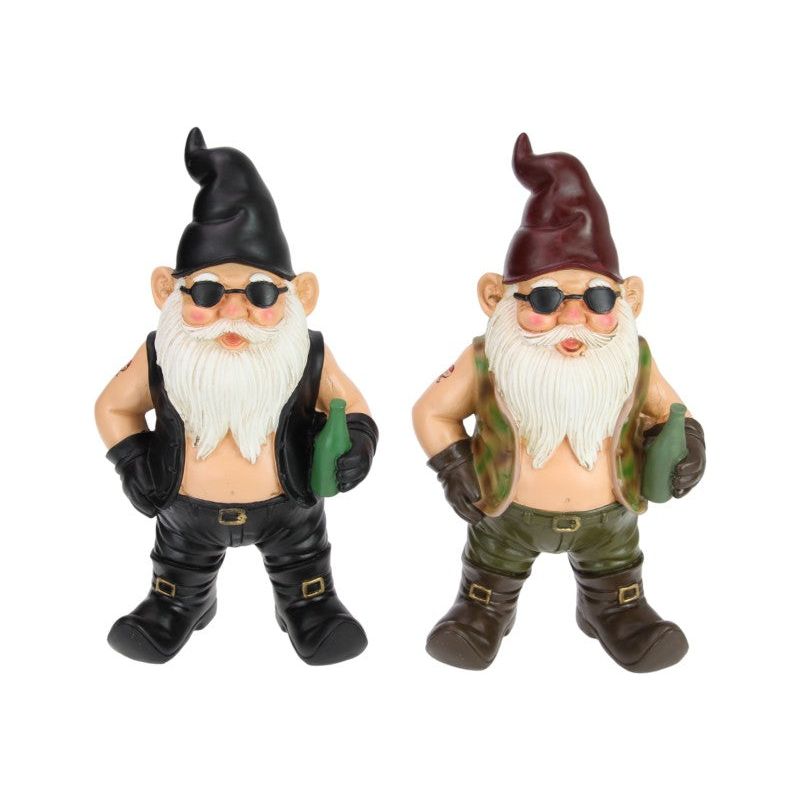 Gnome - Biker with Beverage - Dollars and Sense