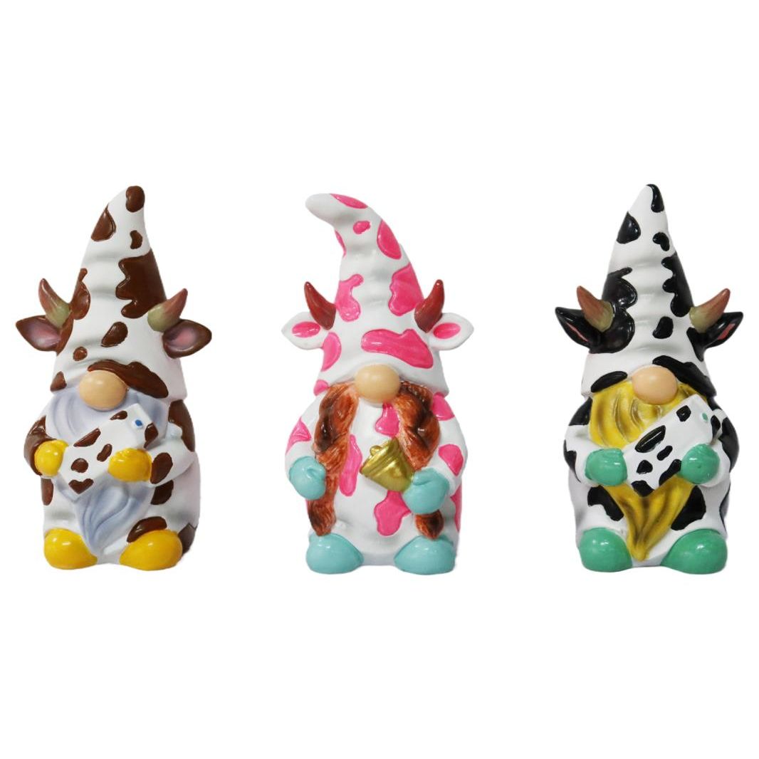 12.5cm Gnome Cow Assorted
