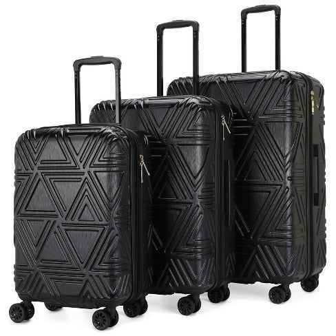 Badgley Mischka ABS Luggage 4 Wheels - Black - PICK UP ONLY - Dollars and Sense