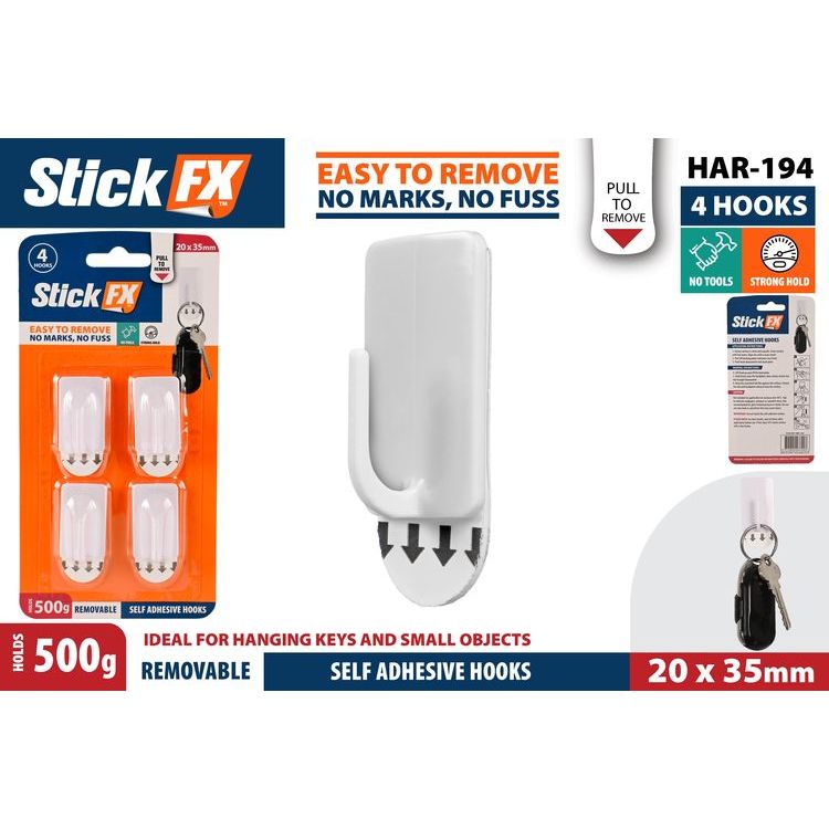 Hooks Self Adhesive - Removable