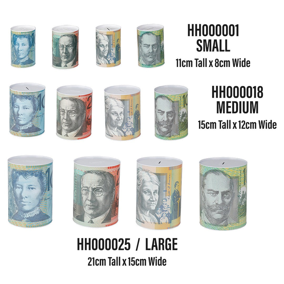 Money Tin 8.2x12.8cm