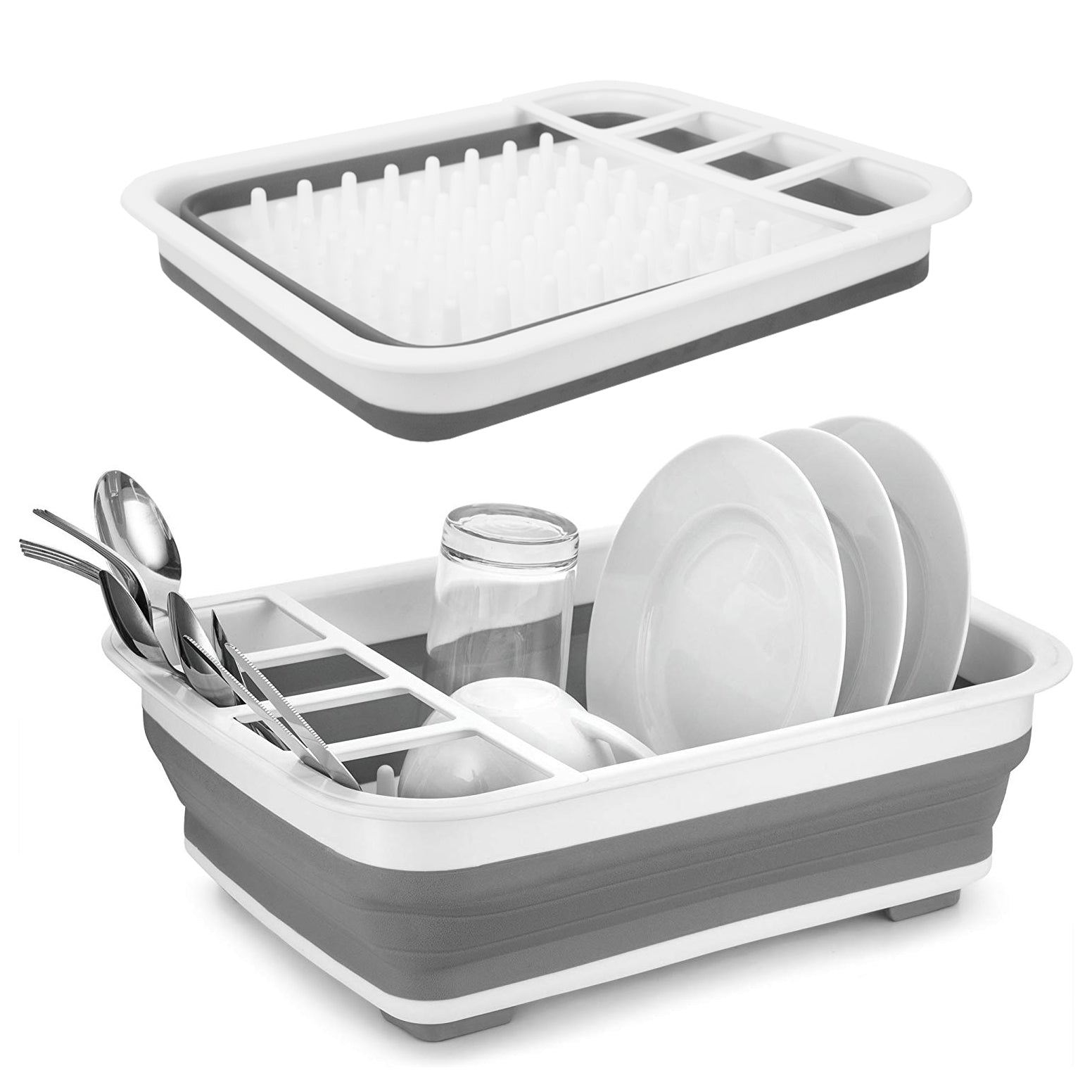 Collapsable Dish Drainer - Silicone - Dollars and Sense