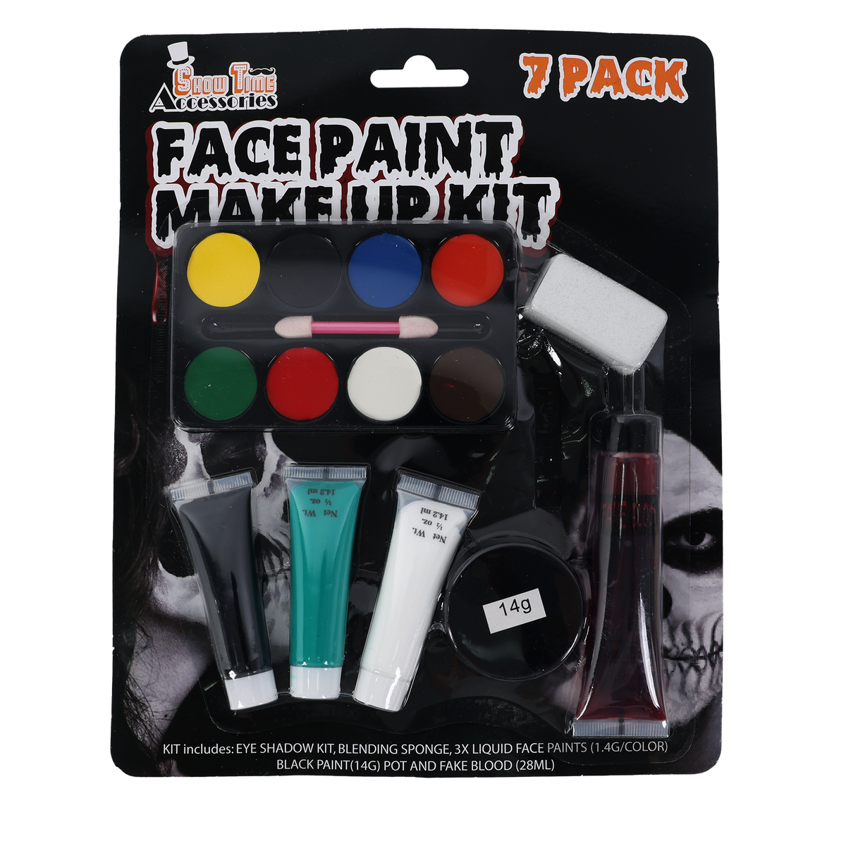 Halloween Face Paint Makeup Kit – 7 Pack - Dollars & Sense Australia