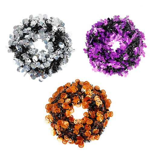 Tinsel Wreath Laser Motif 28cm
