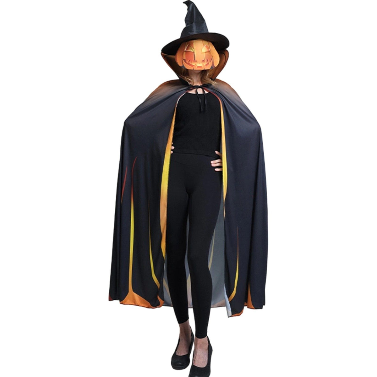 Adult Pumpkin Cape Costume - Dollars & Sense Australia
