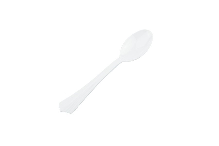 White Heavy Duty Spoon Pk40