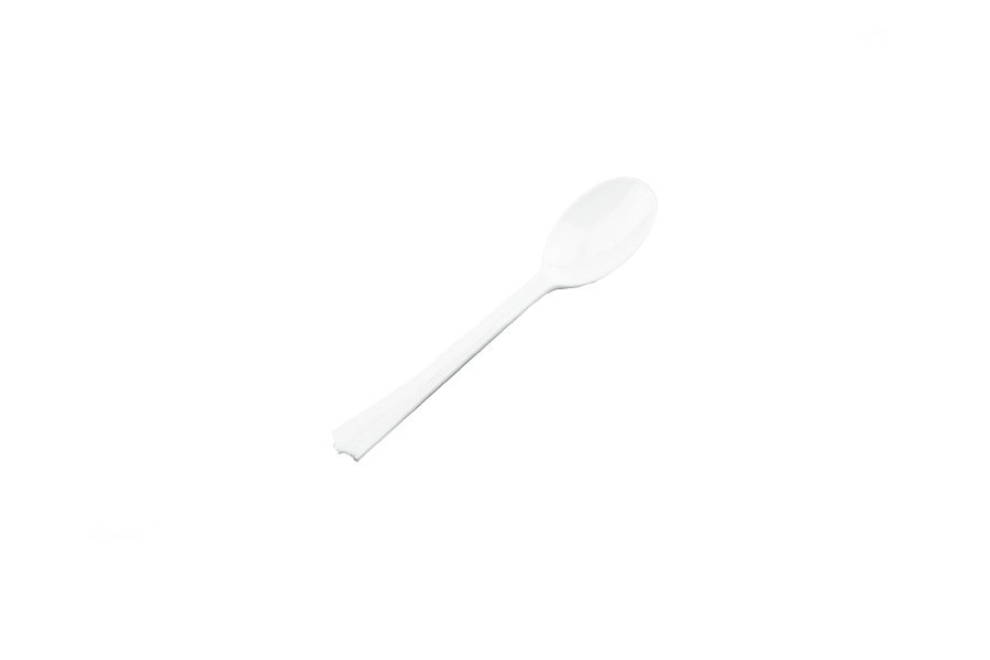 White Heavy Duty Teaspoon Pk40