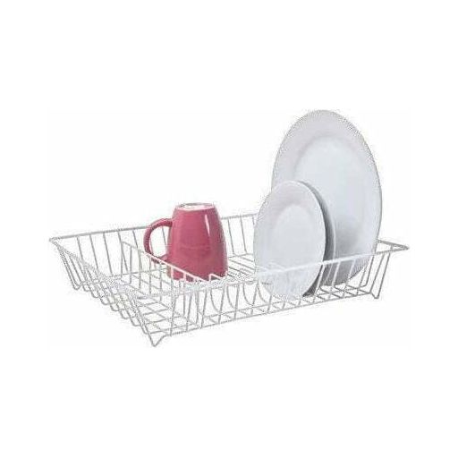 Dish Drainer Laminated - White - Dollars and Sense