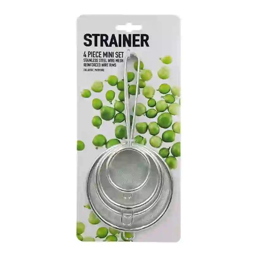 Stainless Steel Wire Mesh Strainer Mini Set - Dollars and Sense