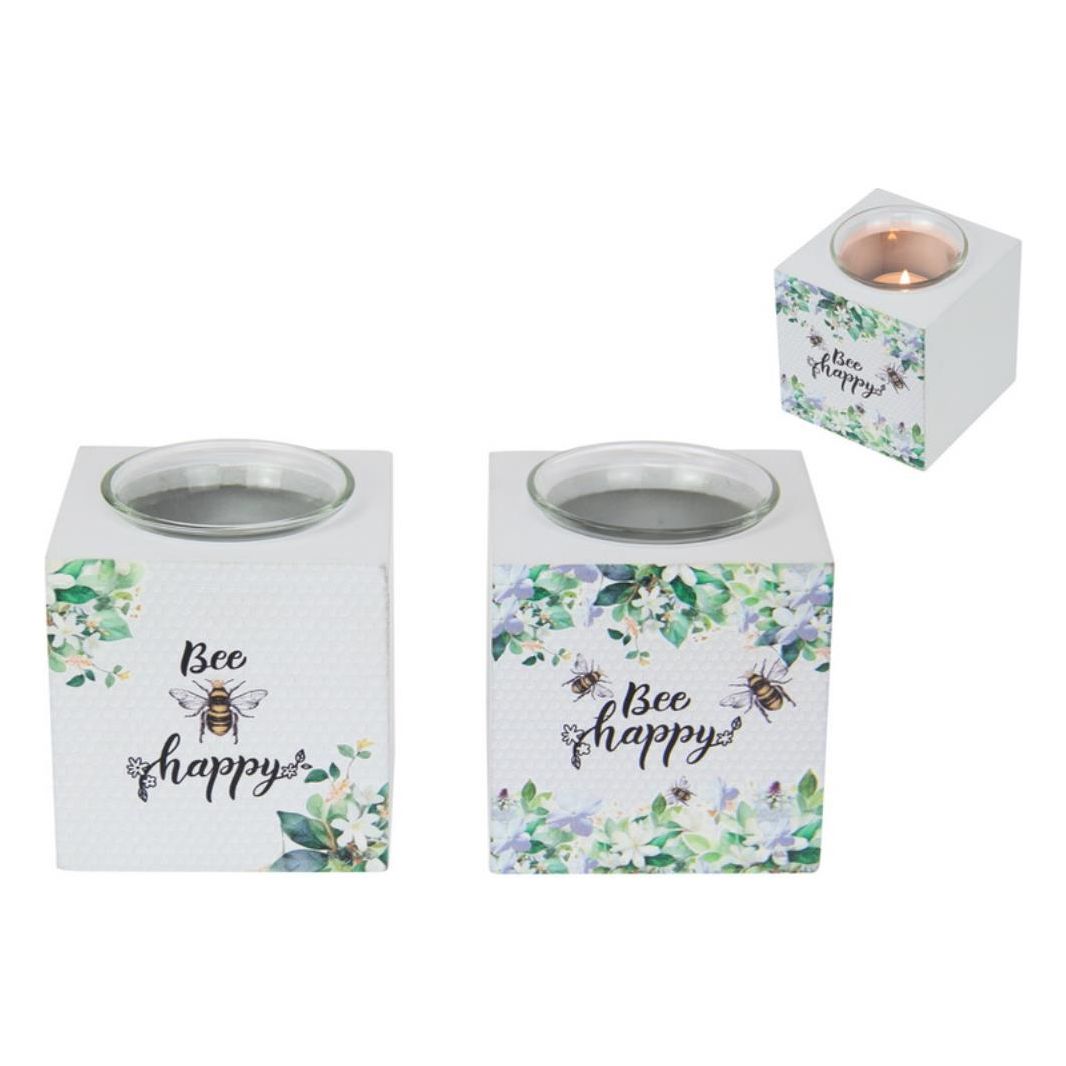 Tealight Candle Holder - Bee Happy