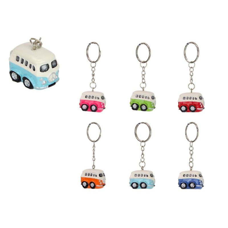 Campervan Key Ring 6 Asstd SKU KRCOMBIN - Dollars and Sense