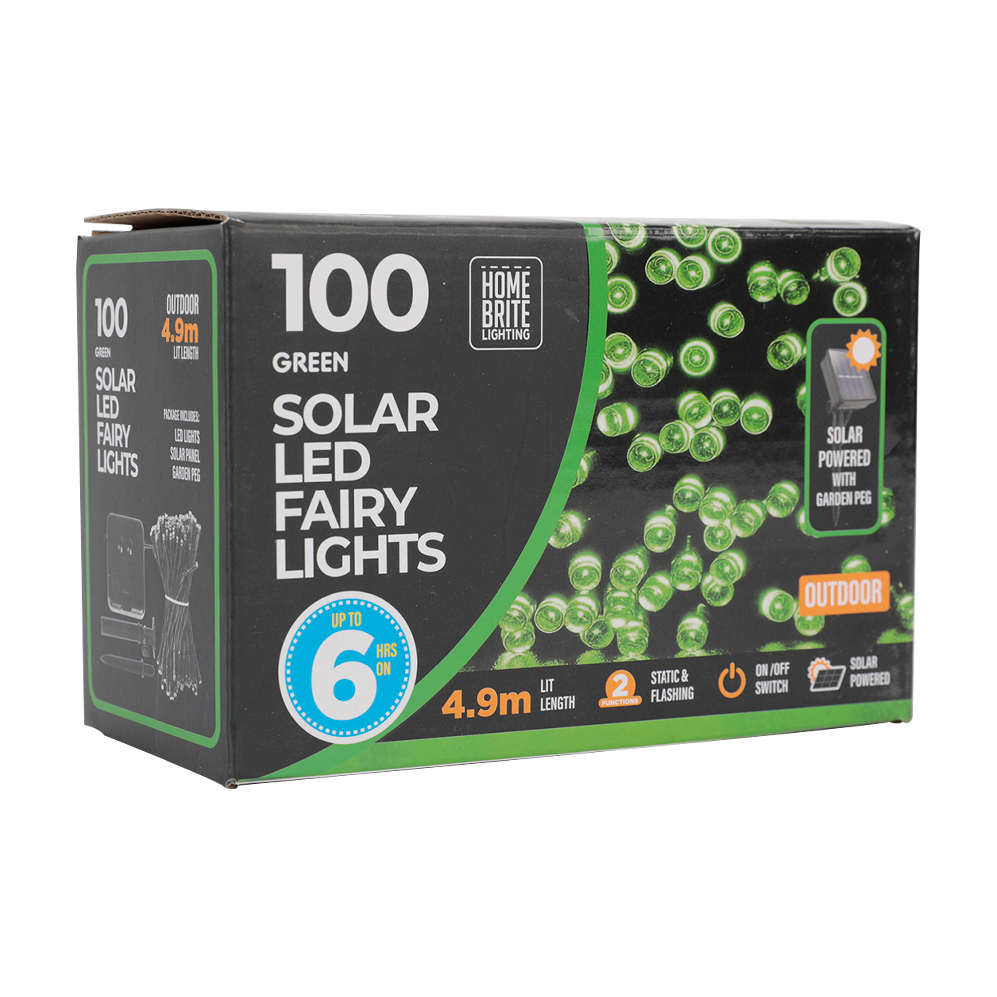 Solar Light 100Pc Green