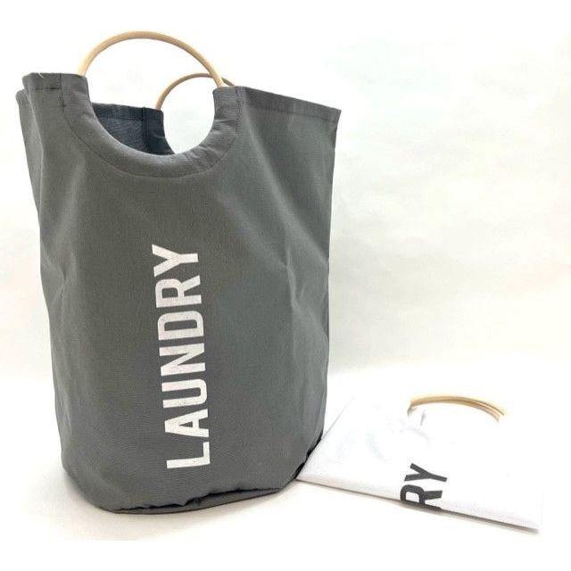 Soft Laundry Bag with Bamboo Handles - Dollars and Sense
