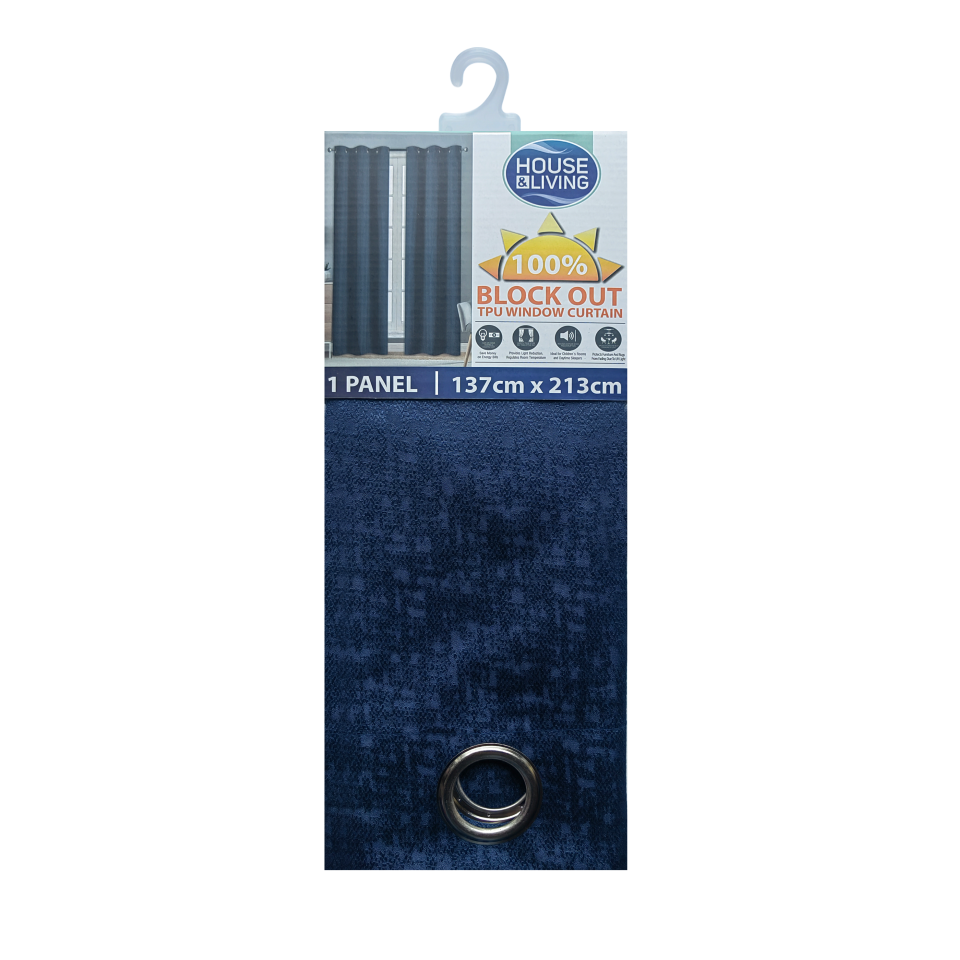 Seville Curtain - Navy