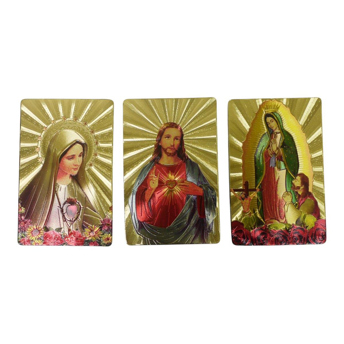 8x5.5cm Religious Magnet Wgold Holograph SKU MAGRELGF - Dollars and Sense