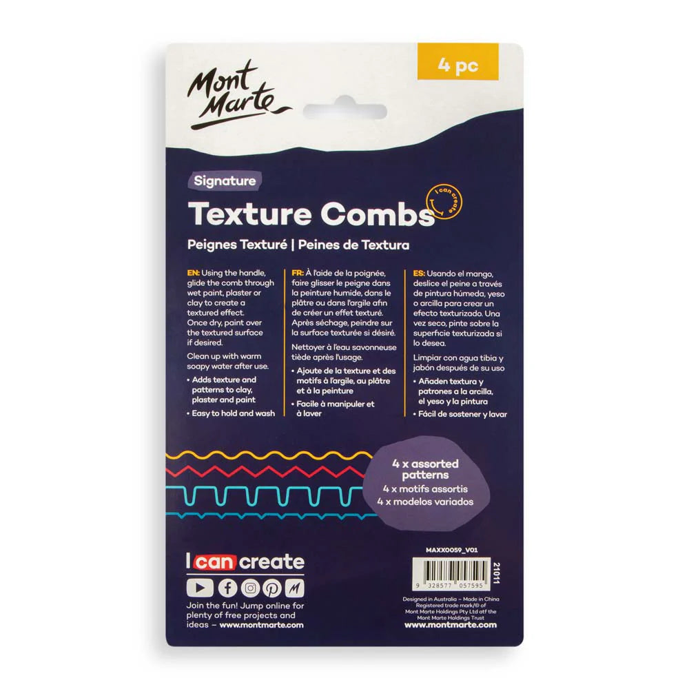 Mont Marte - Texture Combs - Dollars and Sense