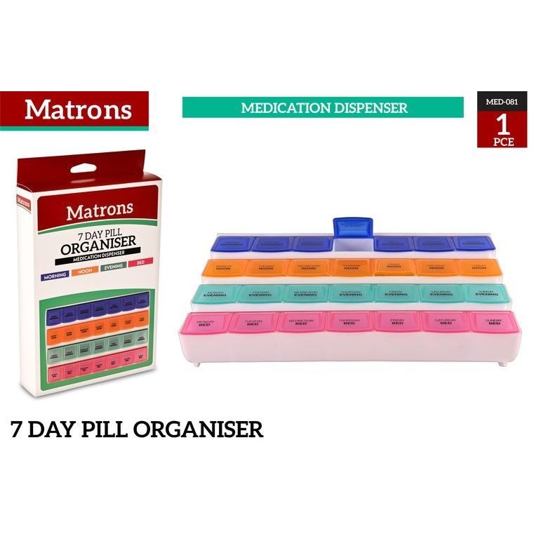 1Pce 7Day Medi Premium Pill Organiser