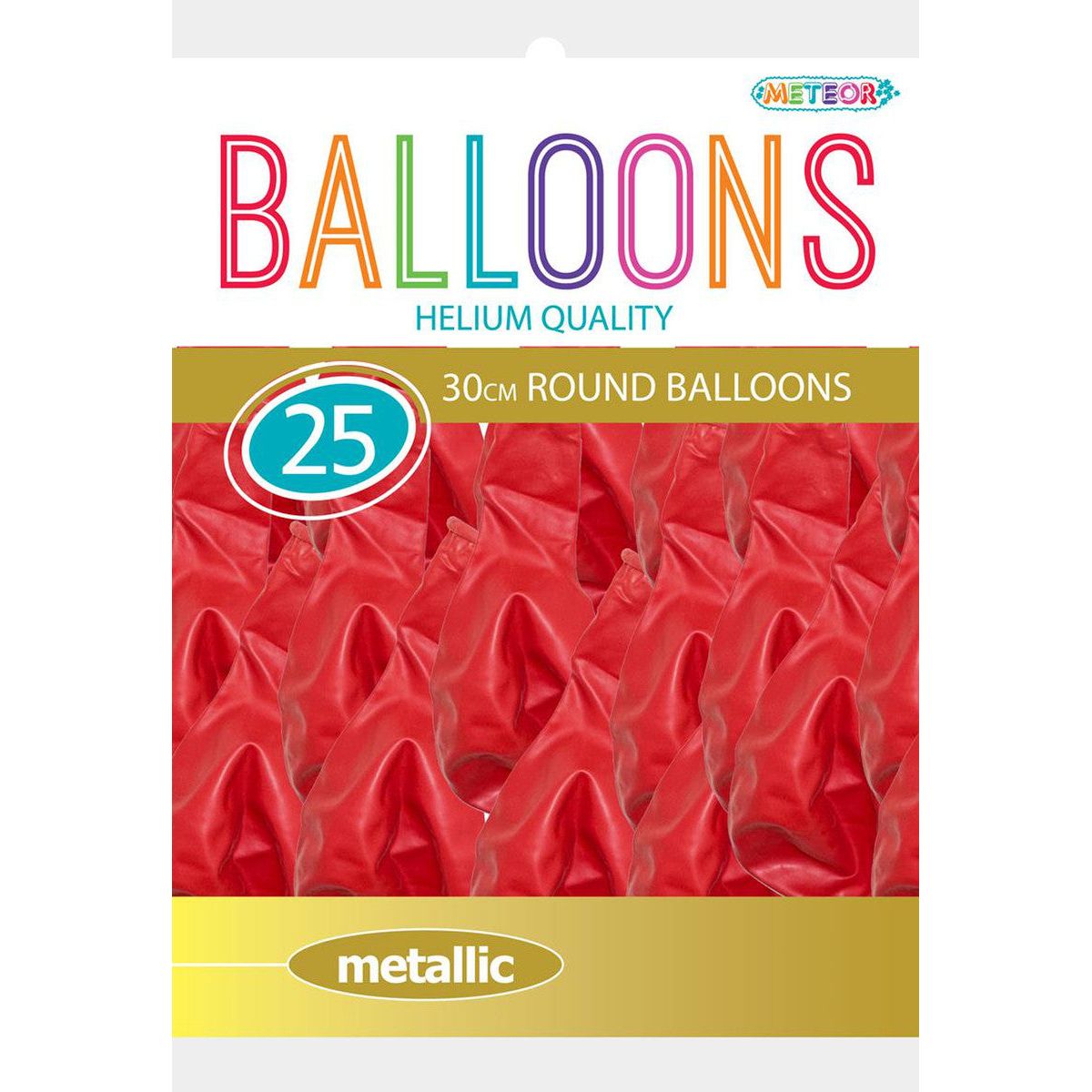 Balloons Metallic Cherry Red 30cm 25pc