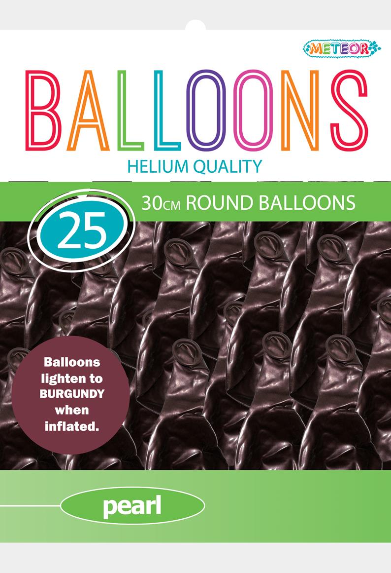 Latex  Balloons - Pearl Burgundy - Dollars and Sense