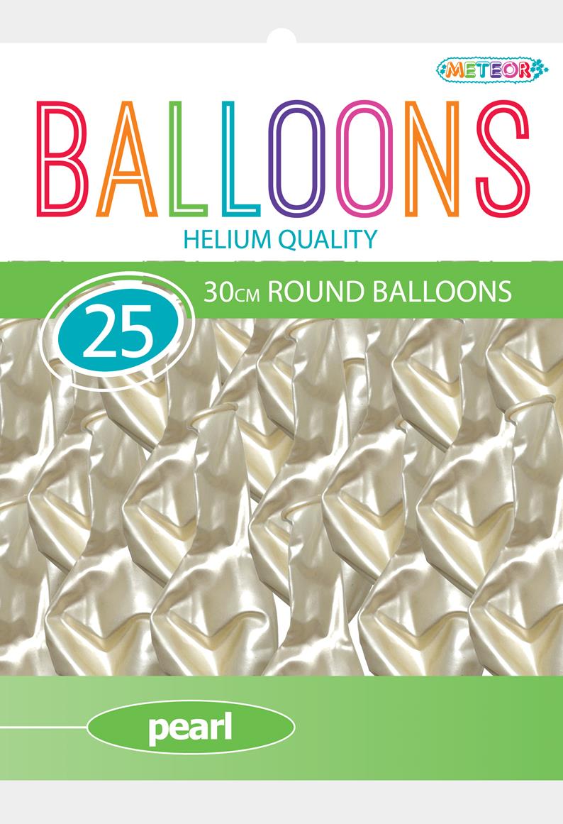 Latex Balloons - White Pearl - Dollars and Sense