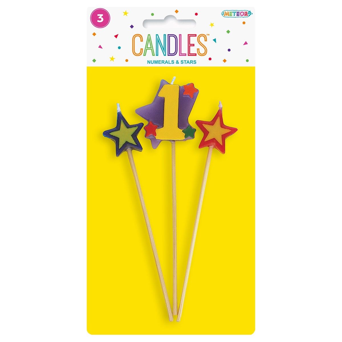 Birthday Candle Set - Number 1 - Dollars and Sense