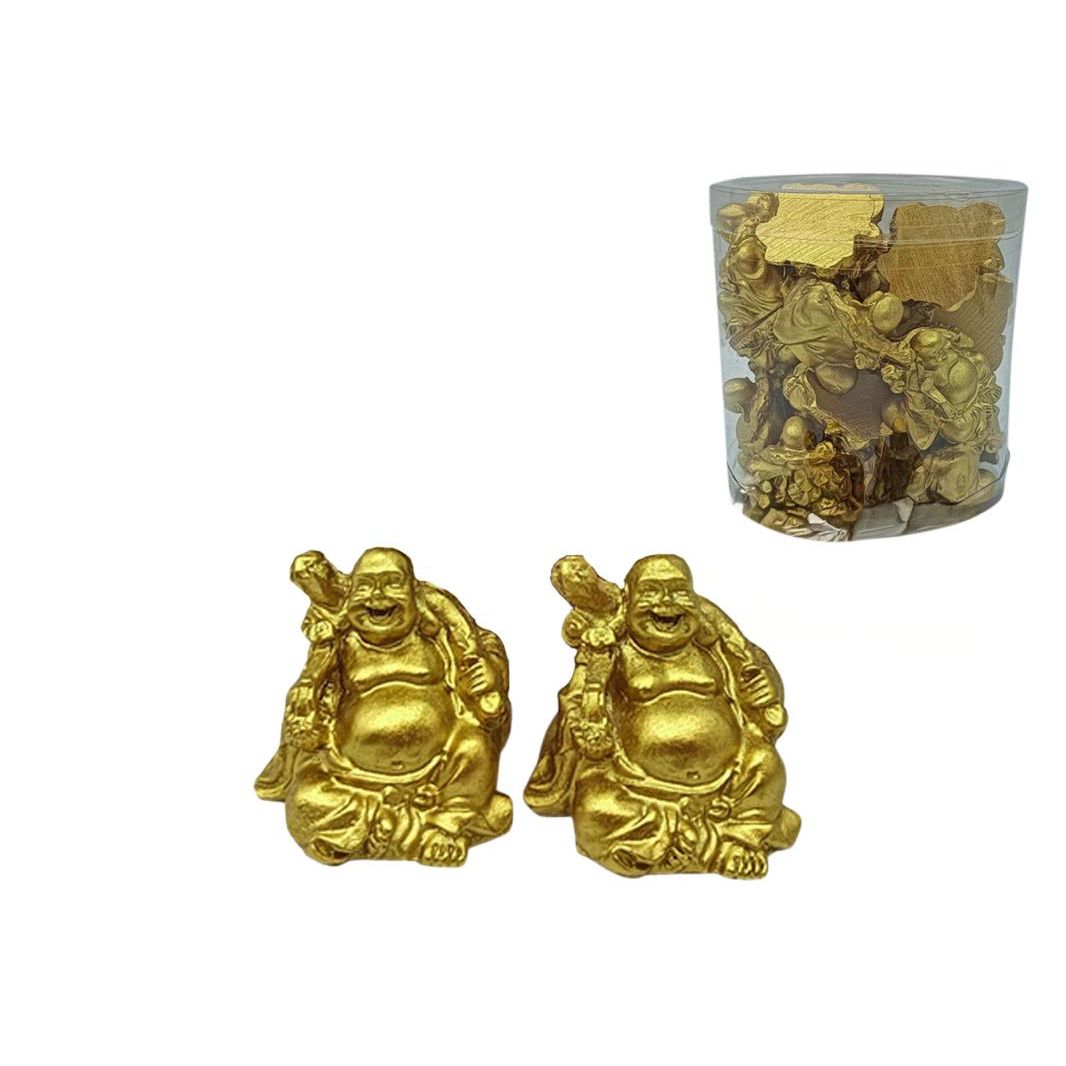 Cute Miniature Gold Buddha - Dollars and Sense