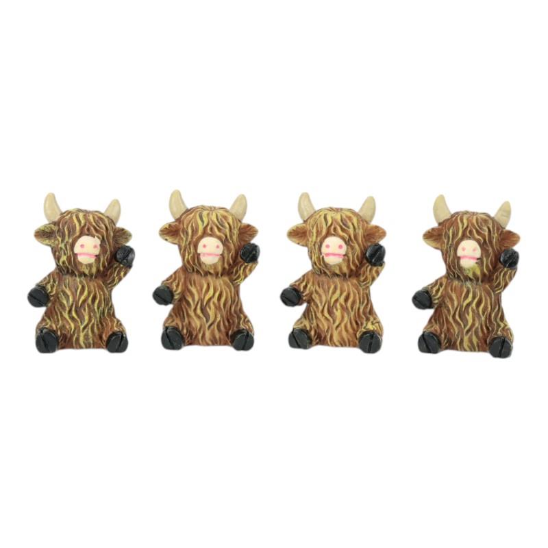 Miniature Highland Cow 4cm - Dollars and Sense