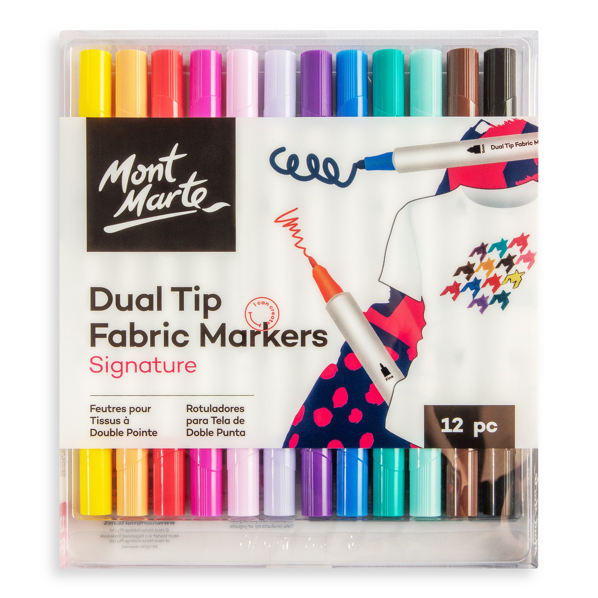 Mont Marte Dual Tip Fabric Markers - Dollars and Sense