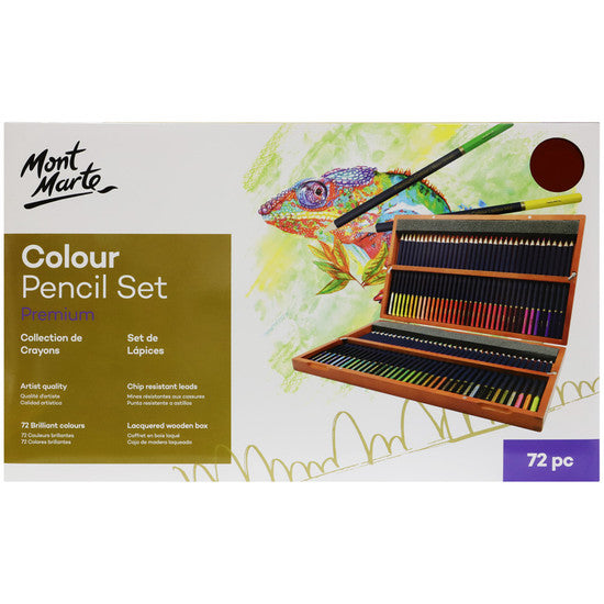 Mont Marte Premium Colour Pencils Box Set 72pc - Dollars and Sense