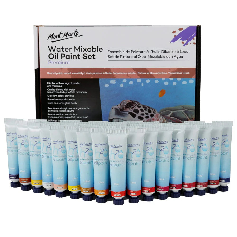 Mont Marte Premium Oil Paint Set - Water Mixable - Dollars and Sense