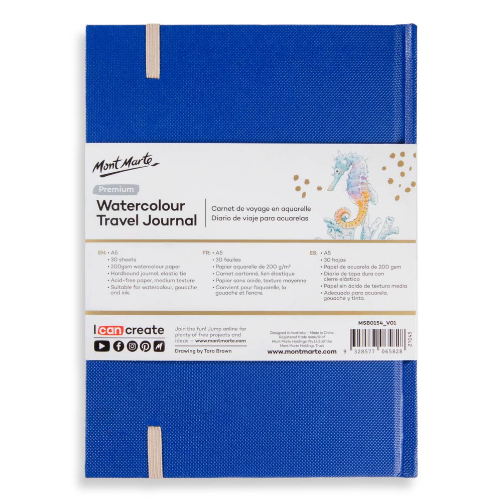 Mont Marte - Watercolour Travel Journal - Dollars and Sense