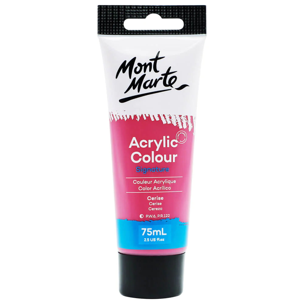 Mont Marte Acrylic Colour Paint - Cerise - Dollars and Sense