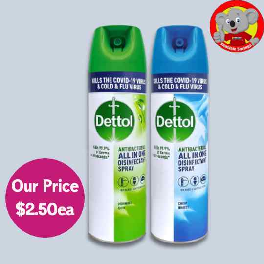 Dettol Disinfectant Spray Crisp Breeze 225ml - Dollars and Sense