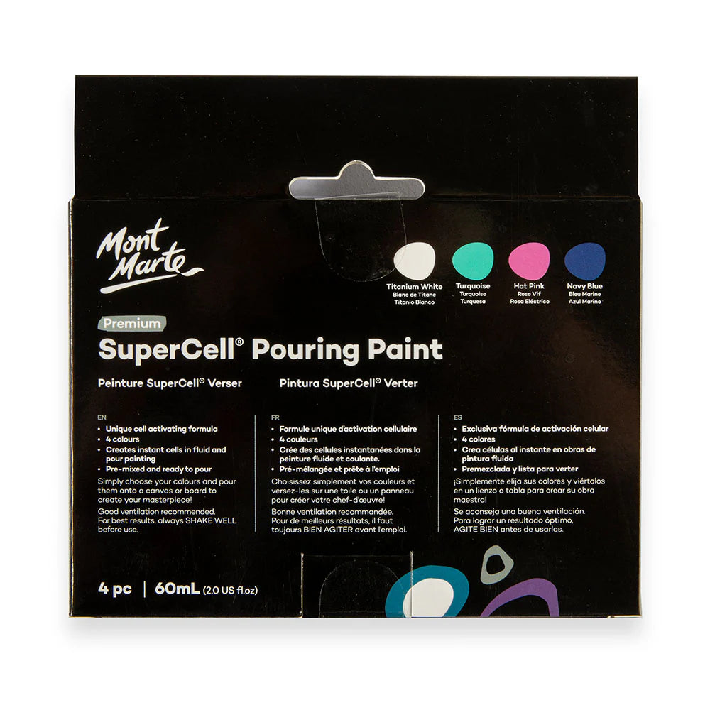 Mont Marte SuperCell Pouring Paint - Tropical Ocean - Dollars and Sense