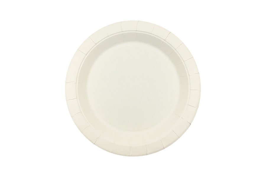230mm FSC Round White Paper Plate Pk15